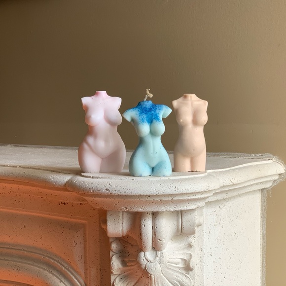 (Middle mould) body positivity self love Body Candles - Picture 1 of 1